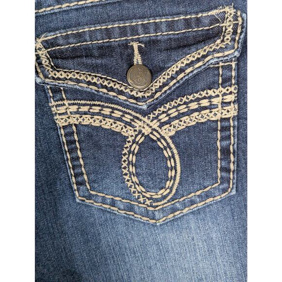 Earl jeans  womens Sz10 cropped  Waist 34" Rise 9.75"Ins 25"Decorative stitching - Picture 6 of 8